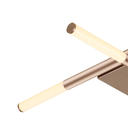Ver imagem 1 de Plafon de Sobrepor Palito Dourado (c)70cm (l)70cm (a)7cm 4x6w 2700k 1200lm - Cd016