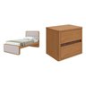 Quarto Infantil com 2 Camas Solteiro Loop e 1 Mesa de Cabeceira Leder - 2