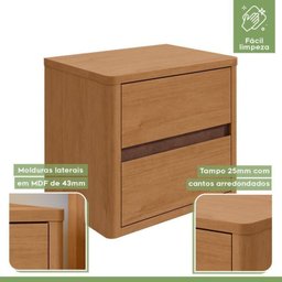 Quarto Infantil com 2 Camas Solteiro Loop e 1 Mesa de Cabeceira Leder - 15