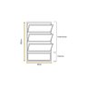 Vitro Basculante 80 X 40 Alumínio Branco Vidro Liso - 4