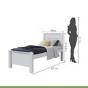 Ver imagem 3 de Kit Quarto Infantil com Guarda-Roupa 4 Portas e Cama de Solteiro Branco