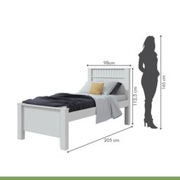 Quarto Infantil com Guarda-roupa Solteiro 4 Portas 2 Gavetas Alonzo e Cama Solteiro Athenas - 9