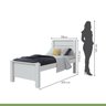 Quarto Infantil com Guarda-roupa Solteiro 4 Portas 2 Gavetas Alonzo e Cama Solteiro Athenas - 9