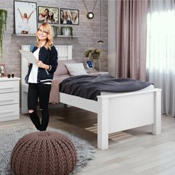 Quarto Infantil com Guarda-roupa Solteiro 4 Portas 2 Gavetas Alonzo e Cama Solteiro Athenas - 6