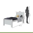 Ver imagem 3 de Quarto Infantil com Guarda-roupa Solteiro 4 Portas 2 Gavetas Alonzo e Cama Solteiro Athenas