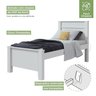 Quarto Infantil com Guarda-roupa Solteiro 4 Portas 2 Gavetas Alonzo e Cama Solteiro Athenas - 4