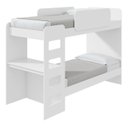 Ver imagem 6 de Conjunto Quarto Infantil com Beliche Escrivaninha Cômoda e Guarda-Roupa Branco