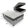 Cama Box Baú Casal Suede + Colchão de Espuma D33 - Sereneprime - 138cm Cinza - 6
