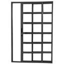 Ver imagem 2 de Porta Travessa de Correr 2 Folhas 210 x 150cm Linha 25 Preto Esquadrias Bergamo