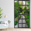 Ver imagem 1 de Porta Travessa de Correr 2 Folhas 210 x 150cm Linha 25 Preto Esquadrias Bergamo