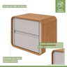 Quarto Infantil com 2 Camas Solteiro Loop Tecido Corano e Mesa de Cabeceira 2 Gavetas Loop - 15