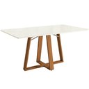 Ver imagem 2 de Mesa 160 cm Kappesberg Gardeni, Tampo MDF e Vidro