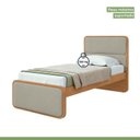 Ver imagem 6 de Quarto Infantil com 2 Camas Solteiro Loop Tecido Boucle e Mesa de Cabeceira 2 Gavetas Loop