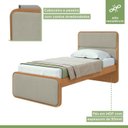 Ver mais imagens de Quarto Infantil com 2 Camas Solteiro Loop Tecido Boucle e Mesa de Cabeceira 2 Gavetas Loop