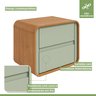Quarto Infantil com 2 Camas Solteiro Loop Tecido Boucle e Mesa de Cabeceira 2 Gavetas Loop - 14