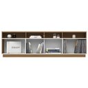 Ver imagem 5 de Rack Tv 80 Pol 180cm 3 Portas Lenox Off/cinamomo H02 - Mpozenato