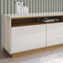 Ver imagem 6 de Rack Tv 80 Pol 180cm 3 Portas Lenox Off/cinamomo H02 - Mpozenato