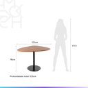 Ver imagem 7 de Conjunto de Jantar Mesa Orgânica Kalyx 4 Cadeiras Kalina - Preto C/ Canella - Carbono