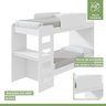 Quarto Infantil Beliche Olga com Cômoda e Mesa de Cabeceira Baião - 10