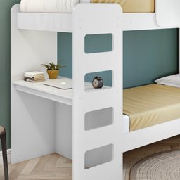 Quarto Infantil Beliche Olga com Cômoda e Mesa de Cabeceira Baião - 11