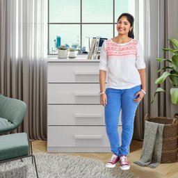 Quarto Infantil Beliche Olga com Cômoda e Mesa de Cabeceira Baião - 19