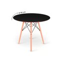 Ver imagem 6 de Conjunto Mesa Preta Eames 90cm e 4 Cadeiras Leda Branca