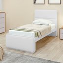 Ver imagem 2 de Kit Quarto Infantil 3 Peças com 2 Camas de Solteiro e Cômoda Loop Maggiore Branco