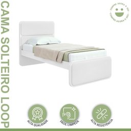 Quarto Infantil com 2 Camas de Solteiro Loop e 1 Mesa de Cabeceira Maggiore - 11