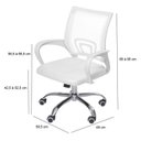 Ver imagem 5 de Kit 2 Cadeiras para Escritório Diretor Tela Mesh com Relax Tok 3310