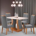 Ver imagem 1 de Mesa de Jantar 4 Lugares Los Angeles - Panorama Móveis