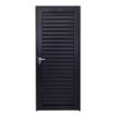 Ver imagem 2 de Porta Palheta Maçaneta Premium de Alumínio 210 x 80cm Linha 30 Abertura Direita Preto Esquadrias Bergamo