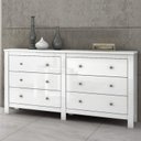 Ver imagem 4 de Kit 2 Cômodas 6 Gavetas para Quarto Infantil Maggiore New Branco