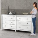Ver imagem 6 de Kit 2 Cômodas 6 Gavetas para Quarto Infantil Maggiore New Branco