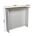 Ver imagem 4 de Bancada Ilha 120cm Cozinha Sevilha Branco/Ártico/Carvalho Nature