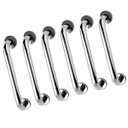 Ver imagem 1 de Alça de Apoio Barra Inox 40cm Kit 6 Unidades Acessibilidade Deficiente Cadeirante Banheiro Idoso Seg