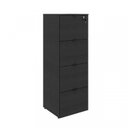 Ver imagem 4 de Kit 2 Gaveteiros Arquivo 4 Gavetas para Pastas Suspensas Kuaq40 Kuadra Espresso Móveis