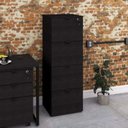 Ver imagem 2 de Kit 2 Gaveteiros Arquivo 4 Gavetas para Pastas Suspensas Kuaq40 Kuadra Espresso Móveis