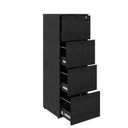 Ver imagem 3 de Kit 2 Gaveteiros Arquivo 4 Gavetas para Pastas Suspensas Kuaq40 Kuadra Espresso Móveis