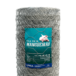 Tela Hexagonal Mangueirão 3" x Fio 18 (1,24mm) - Rolo 50m x 1,20m altura - 1