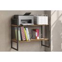 Ver imagem 1 de Prateleira Decorativa Quarto Bebê Industrial LI008 Canela/Preto - Kappesberg
