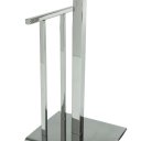 Ver imagem 3 de Papeleira de Chão Quadrada com Reserva e Revista Inox - 4029