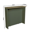 Ver imagem 4 de Bancada Ilha 120cm Cozinha Sevilha