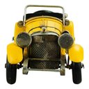 Ver imagem 3 de Carro Esportivo Amarelo 12,5x13x31cm Estilo Retrô - Vintage