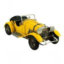 Ver imagem 1 de Carro Esportivo Amarelo 12,5x13x31cm Estilo Retrô - Vintage