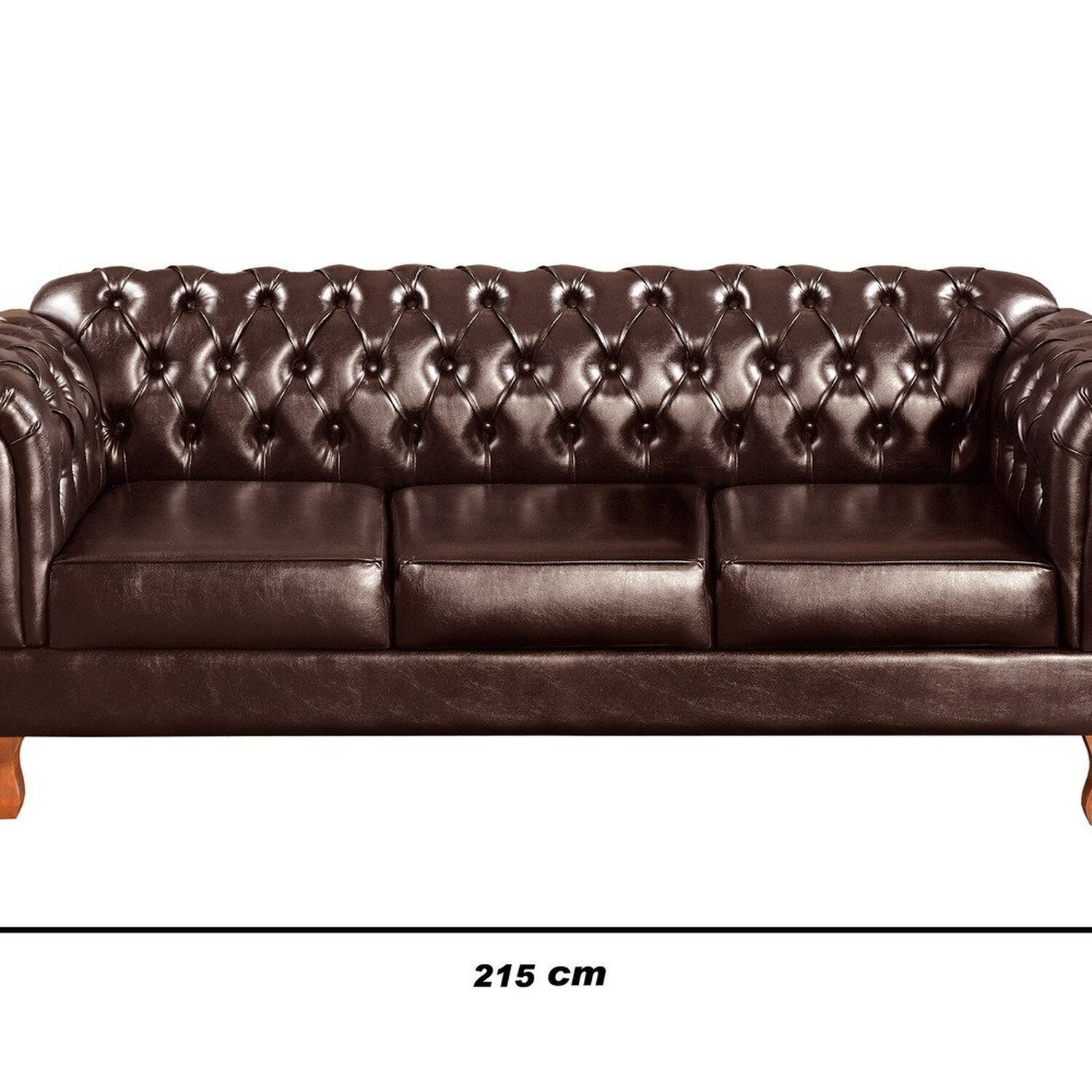 Conjunto Sofá Duquesa Chesterfield 3 Lugares + 2 Poltronas - 3