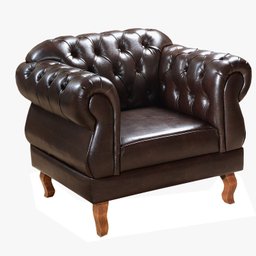 Conjunto Sofá Duquesa Chesterfield 3 Lugares + 2 Poltronas - 6