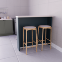 Ver imagem 1 de Bancada Ilha 120cm 100% MDF Cozinha Sevilha Azul/Órion/Cinza Argila