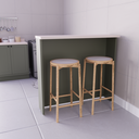 Ver imagem 1 de Bancada Ilha 120cm 100% MDF Cozinha Sevilha Verde/Hill/Cinza Argila
