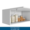 Ver imagem 5 de Cozinha Modulada Unna 10 Peças Torre Quente 2 Fornos e Balcão 120cm Branco com Tampo Mdp - Poliman
