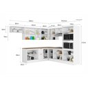 Ver imagem 6 de Cozinha Modulada Unna 10 Peças Torre Quente 2 Fornos e Balcão 120cm Branco com Tampo Mdp - Poliman